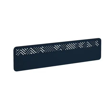 Chevron Acoustic Desktop Screen - 1600mm - Dark Blue